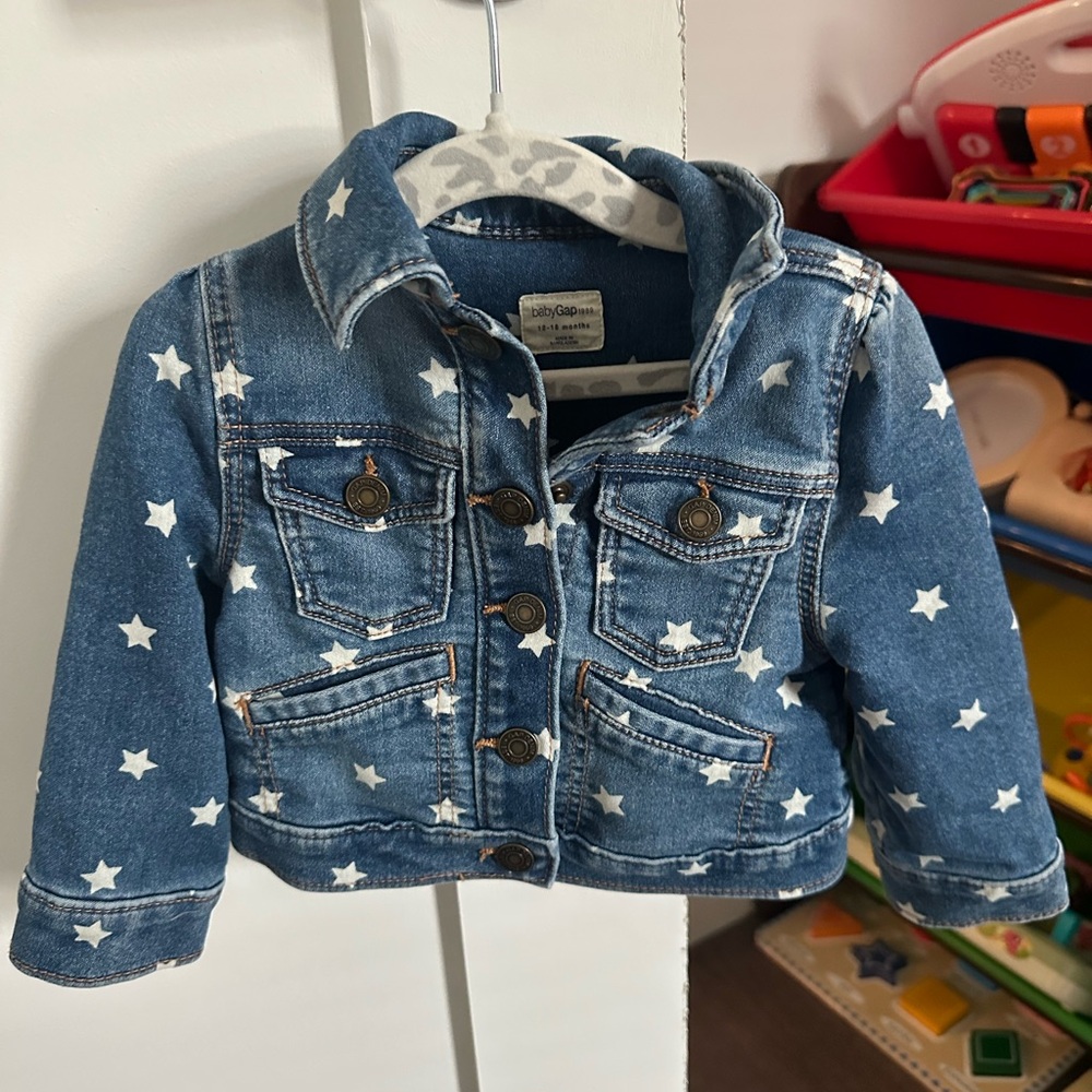 Star-Patterned GAP Denim Jacket 12-18 months